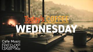 Today's COFFEE WEDNESDAY: Harbor Fireside Cafe Jazz ☕ Warm Piano & Smooth Bossa Nova for Deep Focus