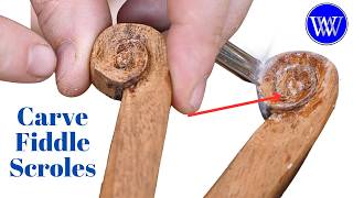 How To Carve A Fiddle Scroll By Hand (Easier Than You Think)