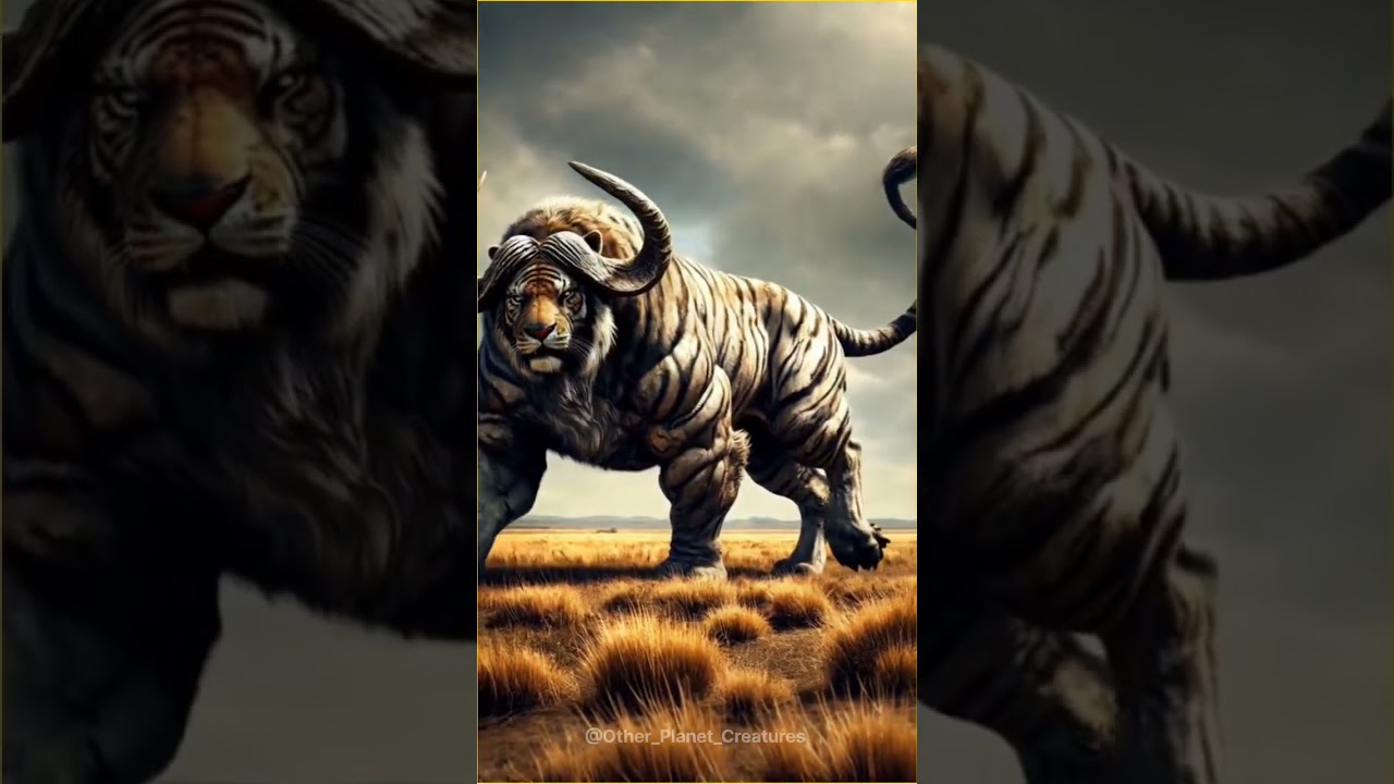 🔥 Incredible Fusion:(buffalo+lion... 