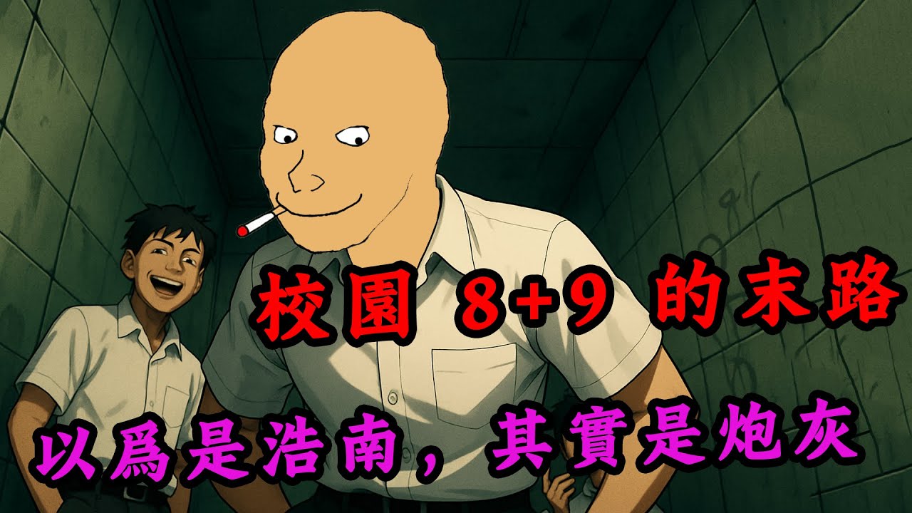 校園89猴的一生，被兄弟背叛、父親因我受辱 | 十年崛起之路 | wojak | 動畫 | 校霸 | 8+9 | 社會