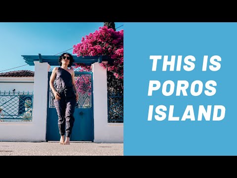 GREECE || POROS island's BEST BEACHES- food and town strolls!