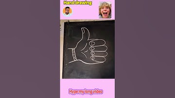 How To draw a Hand  🥸🇨🇦#drawing