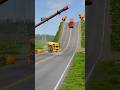 Cars &amp; School Bus vs Giant Rotating Hammer #1 - BeamNG.Drive