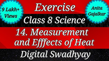 Exercise class 8 science chapter 14 measurement and effects of heat । Swadhyay measurement and
