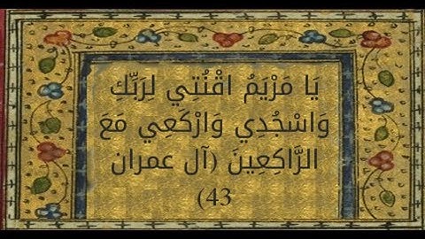 تلاوة عطرة لآيات من سورة آل عمران ـ القرآن الكريم