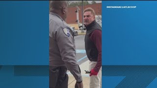  Shows A Man Screaming Racist Slurs At A Security Guard Outside A Social Security Office