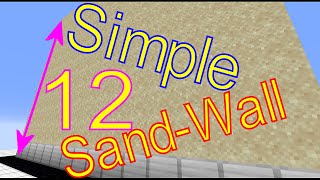 Tutorial: Simple, 12-high Sand Wall [Java 1.11+]