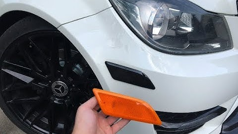 Mercedes Benz C300 Smoked Out LED Side Markers Install - DIY