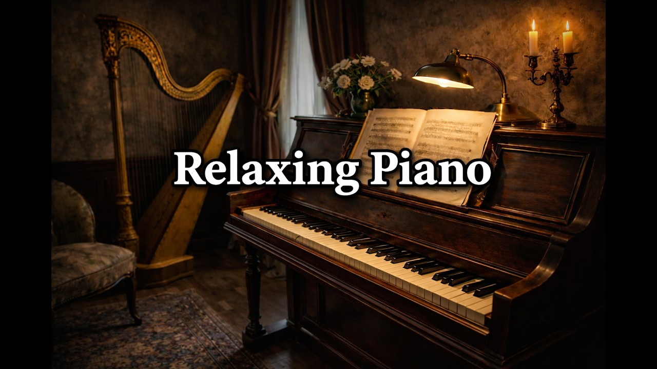 Calm Mind Piano 🎹 6 Hours No ads of Stress Relief Music