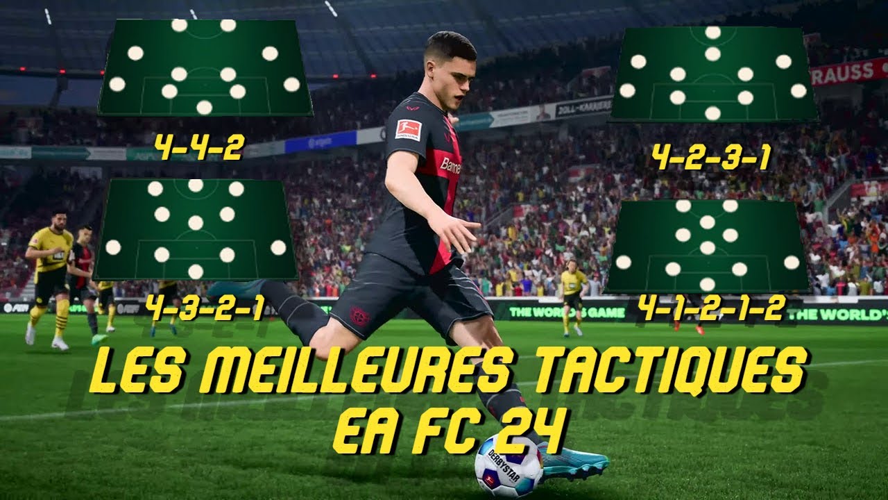 LES MEILLEURES TACTIQUES EA FC 24 !!!! (4-2-3-1, 4-4-2, 4-3-2-1 ET 4-1 ...