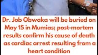 Dr Obwakas death teaches us to  2B careful where we go, we may embarrass our family .