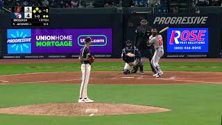 Jeremiah Jackson's 5th homer of the 2026 season is a go-ahead 3-run shot