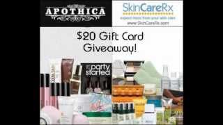 20 Gift Card Giveaway By Skincarerx Or Apothica