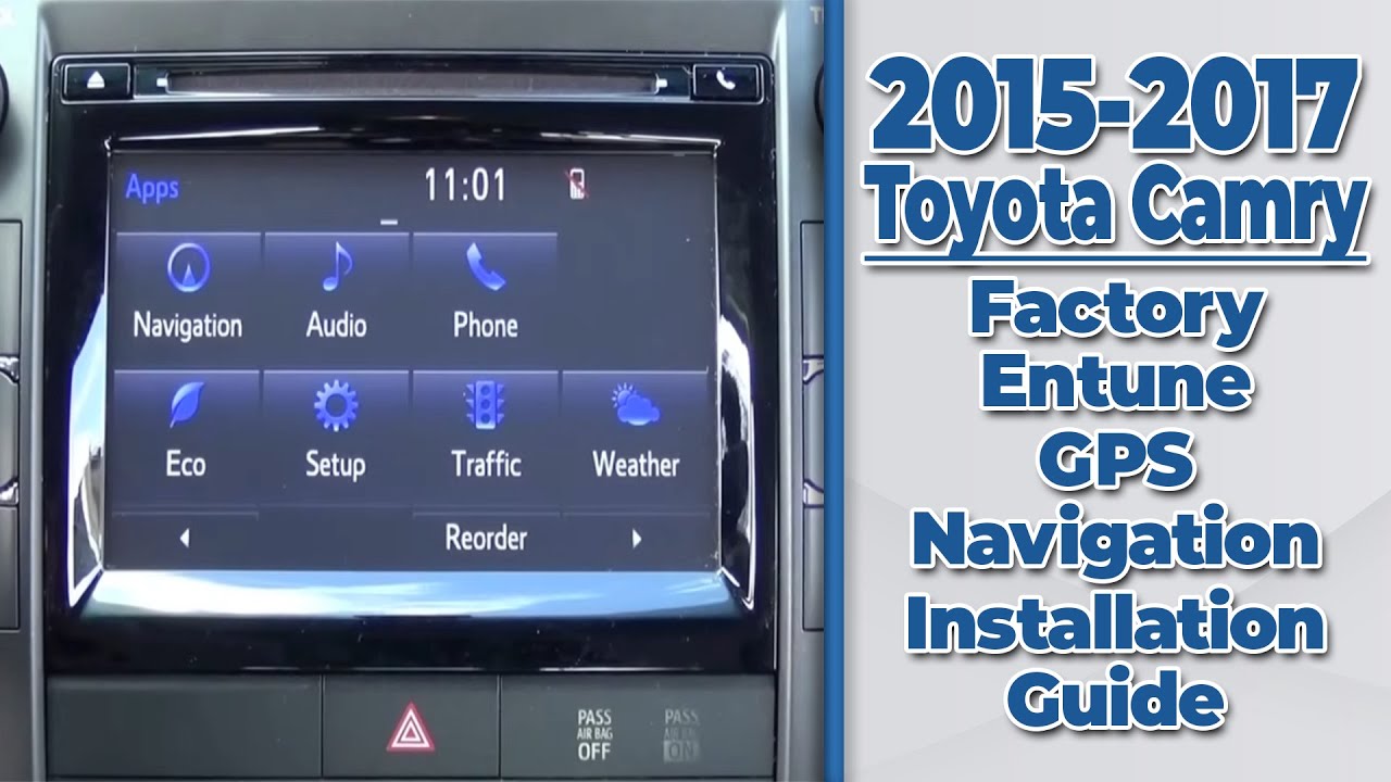 2014.5-2017 Toyota Camry Factory Entune GPS Navigation Radio Upgrade