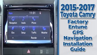 20152017 Toyota Camry Factory Entune GPS Navigation Radio Upgrade  Easy Plug & Play Install!