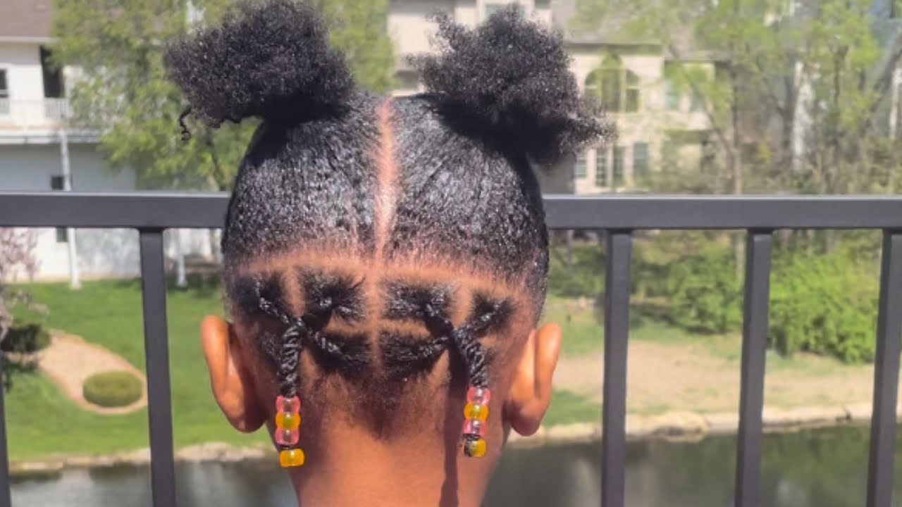 Easy Girl Hairstyle Protective Hairstyle YouTube