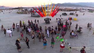 Drone's view of Burning Man 2014