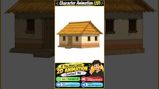 Village House Illustration in Adobe Illustrator 🏠 | Vector Art Timelapse #shorts