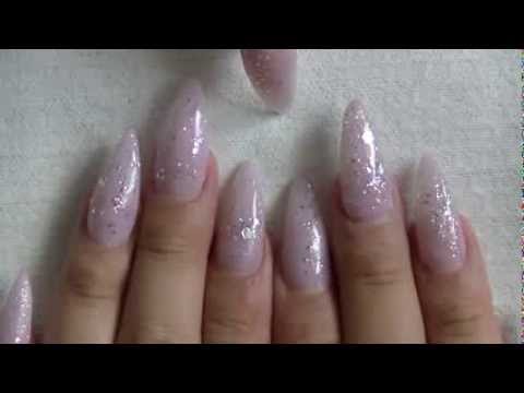 Uñas Acrílicas: Mi nuevo set con Tips Stileto - YouTube