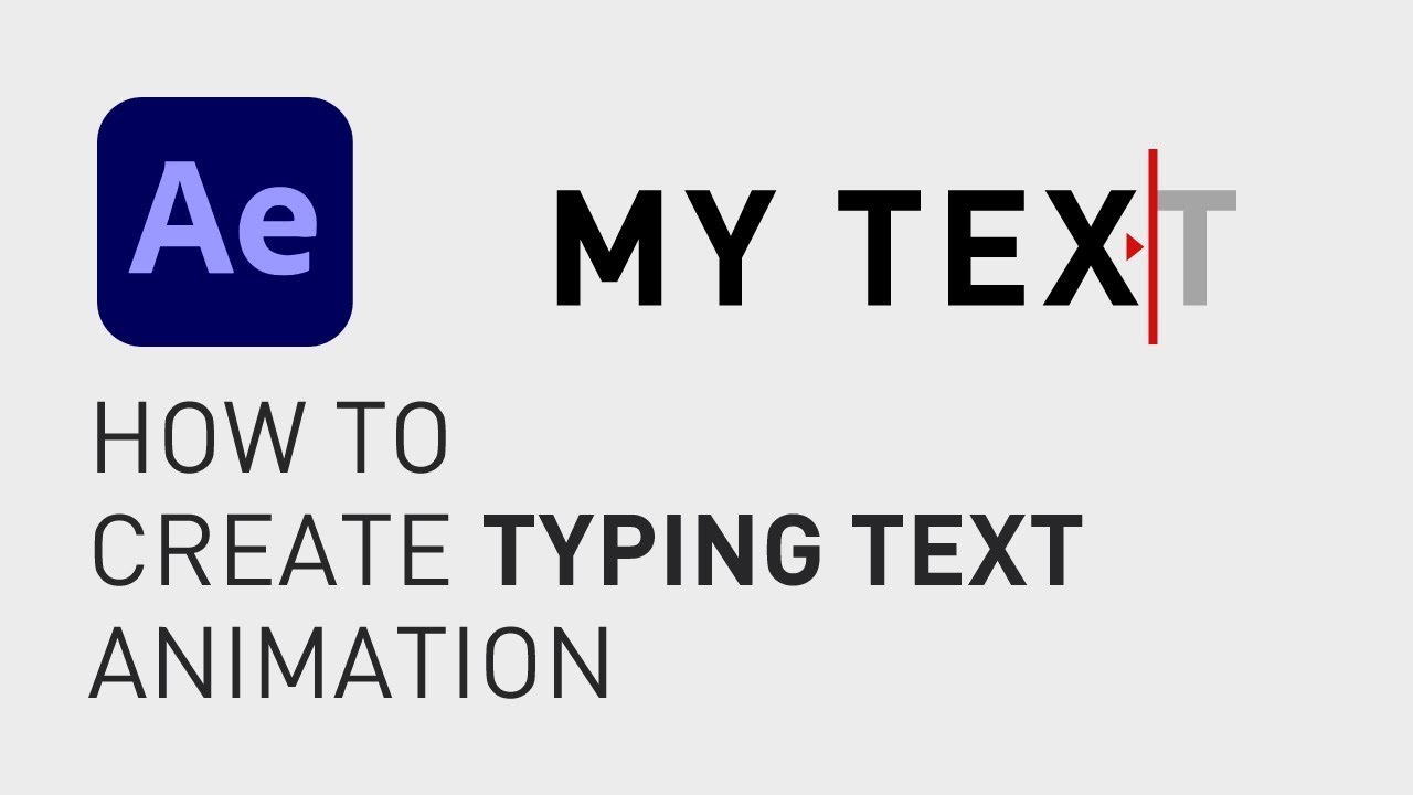 How to typing text animation - YouTube