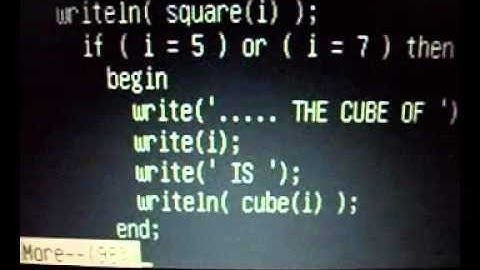 Pascal Program with Loop, If statments and functions.
