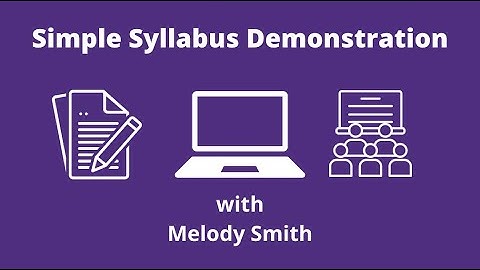 Introduction to Simple Syllabus