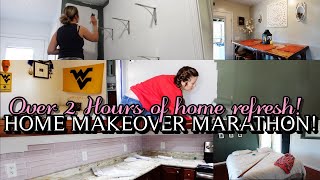 HOME MAKE OVER MARATHON| EASY DIY & HOME REFRESH WITH ME!
