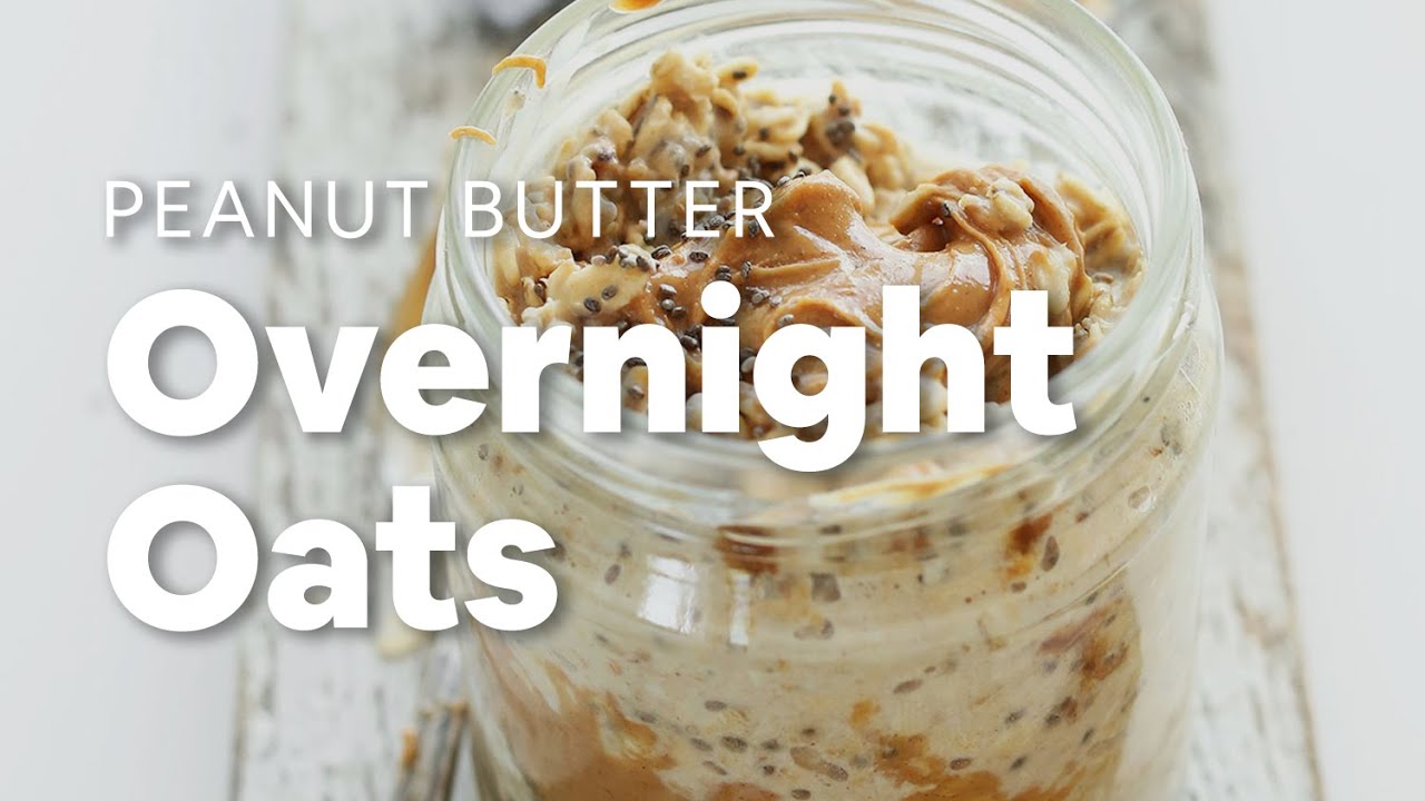 Peanut Butter Overnight Oats (5 Ingredients!)