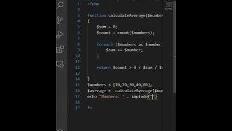 PHP Program to Calculate Average Using Arrays || Program to find average of N Numbers in PHP