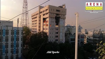 Fire in Building | VFX | CGI | breakdown by - Sutirth Gandhi