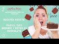 Receta de pastel brownie ideal para fondant y betún - Paso a paso (bizcocho y buttercream chocolate)