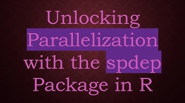 Unlocking Parallelization with the spdep Package in R