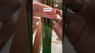 Tablet Woven Brocade Under 1 Thread #tabletweaving #brocade #mysca