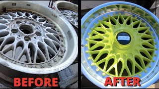 How To Refinish A Set OF BBS Multi Piece Wheels On A Budget!!!!!