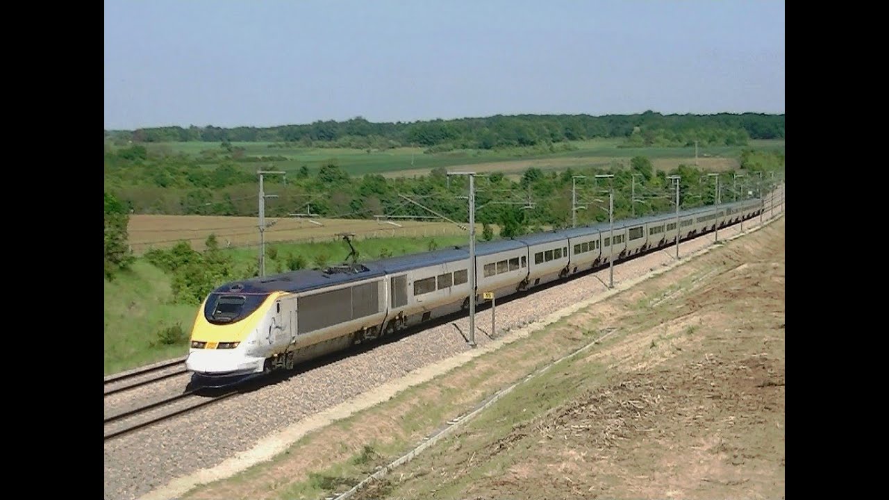 Des TGV sur la PLM (Ouigo, Eurostar, Lyria, Duplex) - YouTube