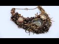 Necklace  “Chocolate dreams” Tutorial 1 part  Мастер-класс колье «Шоколадные мечты» 1 часть