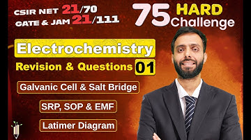 Electrochemistry 01 | 75 Hard Challenge | IIT JAM | CSIR NET | IIT GATE 2024 | Vigyan Vriksh