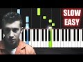 twenty one pilots: Heathens (from Suicide Squad) - SLOW EASY Piano Tutorial by PlutaX