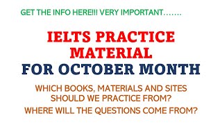 MOST IMPORTANT IELTS PREPARATION MATERIALS: WEBSITES, MATERIALS FOR OCTOBER-NOVEMBER| LRWS