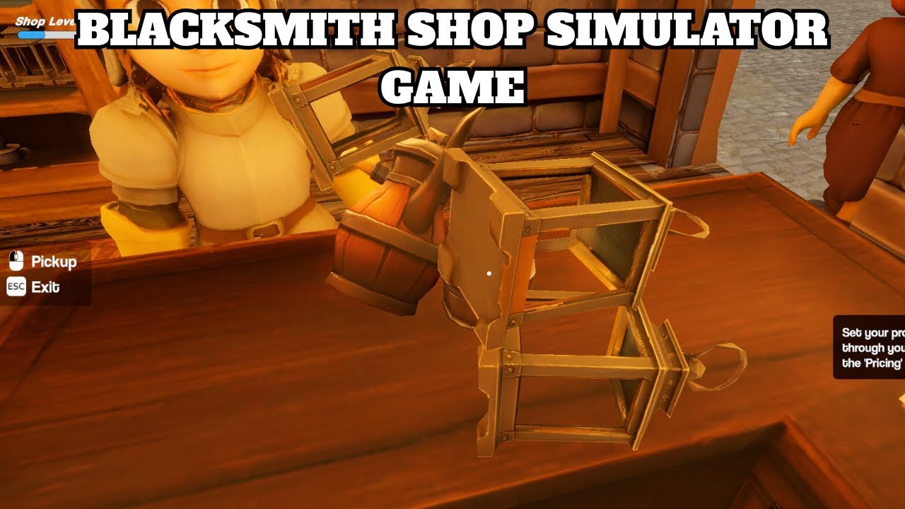 selling blacksmith goods in this new shop keep game