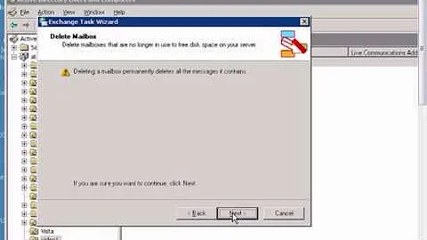 Delete Mailbox using Windows and Exchange 2003