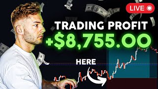 LIVE TRADING CRYPTO - How To Profit $8,755 In a Week | 10x Strategy