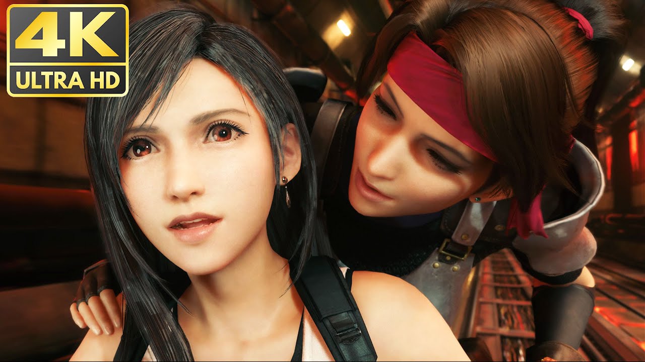 🥰🤯Jessie Kissing Tifa Lockhart - Final Fantasy 7 Remake Cutscene - PC [4K  60FPS]🥰🤯 - YouTube