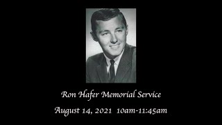 Full Ron Hafer Memorial Service News