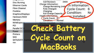 How to check battery life cycle count on MacBook Pro and MacBook Air - 2019