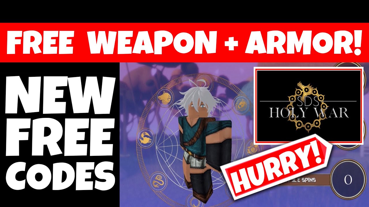 new-free-codes-holy-war-3-gives-free-weapon-free-armor-sds-roblox-anime-game-youtube