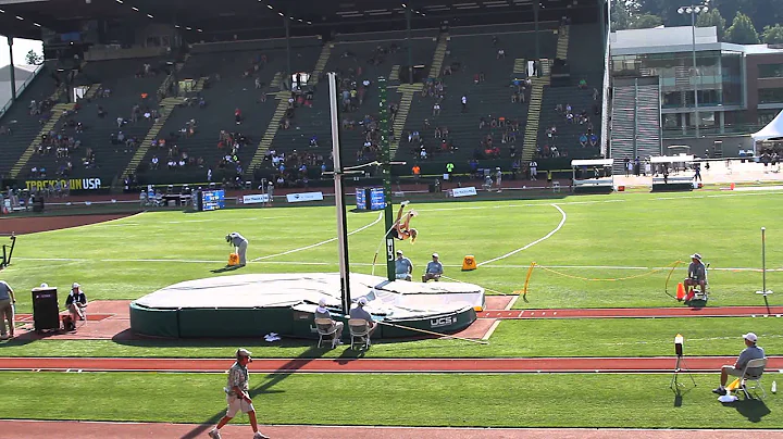 Sara-Kathryn Stevens clearing 13'9.25" at USATF Jr...