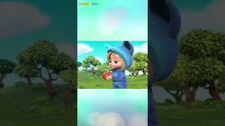 🍎 Five Apples In The Apple Tree | Dave And Ava Nursery Rhymes & Baby Songs #Shorts | Kids Songs 🍎