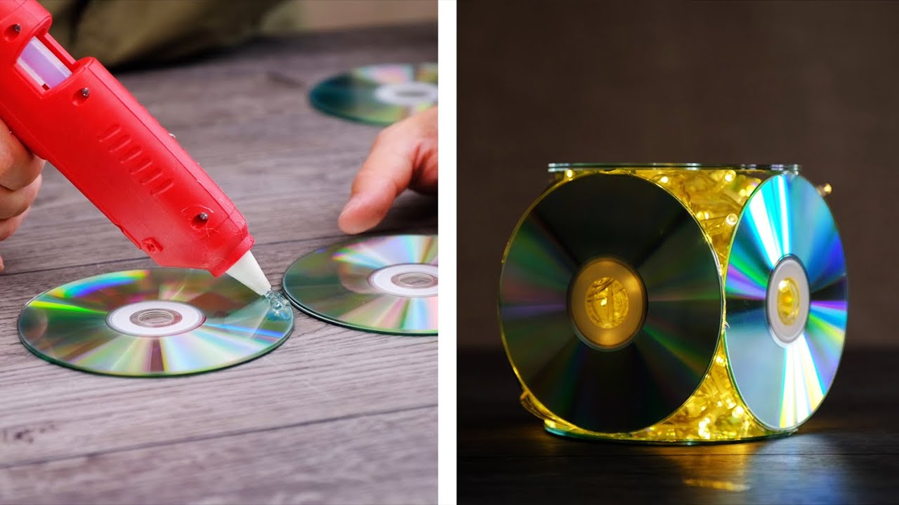 damper springvand hård How To Turn Old CDs Into A Stunning Lamp! - YouTube