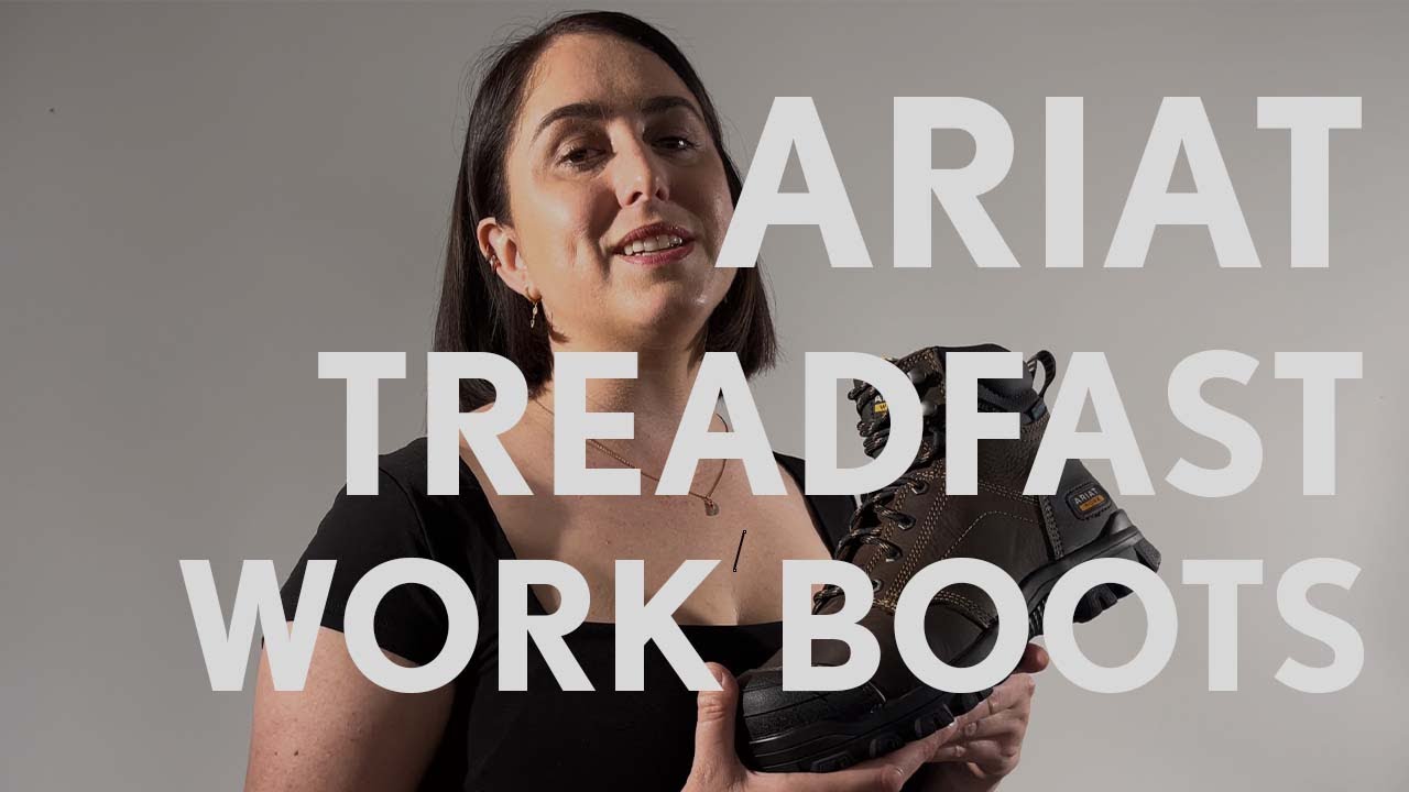 Ariat Treadfast Steel Toe Work Boots YouTube